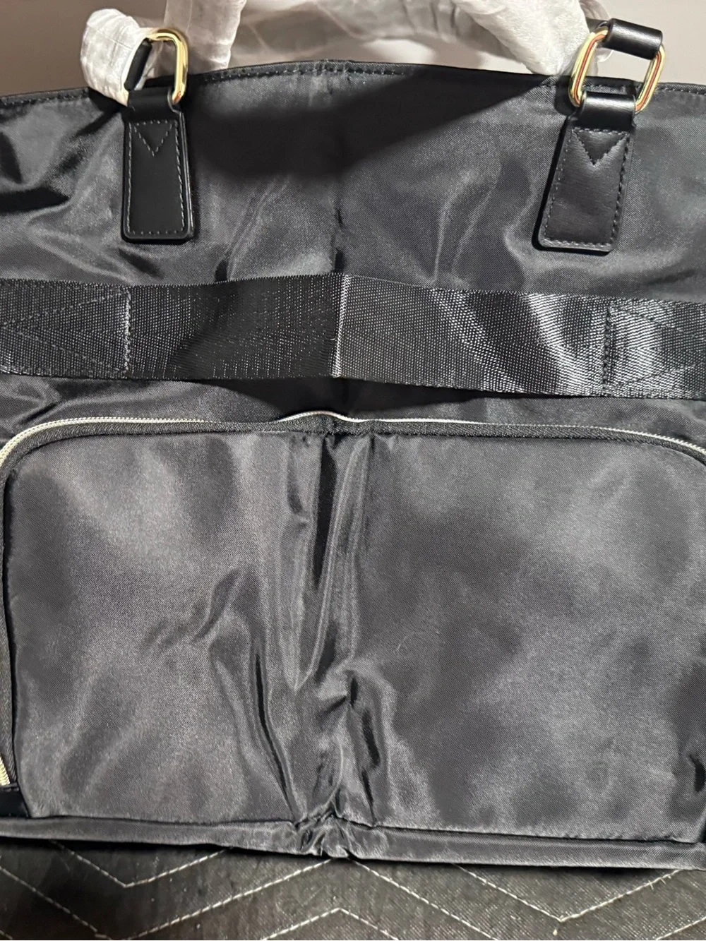 NWT LOVEVOOK Large Laptop Tote Bag / Work Bag - Black Nylon